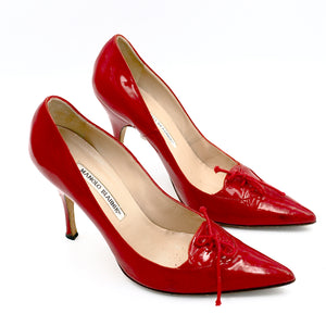 Manolo Blahnik red heels
