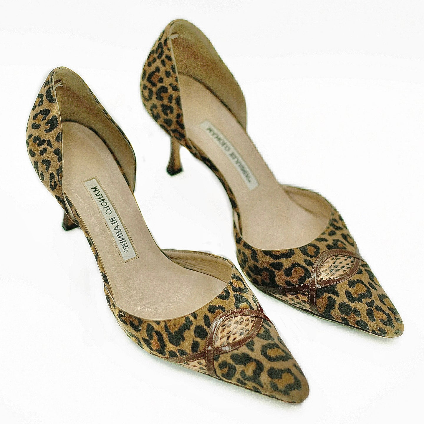 Manolo Blahnik leopard heels