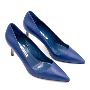 Manolo Blahnik blue heels
