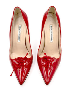 Manolo Blahnik red heels