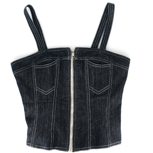 Y2k denim corset